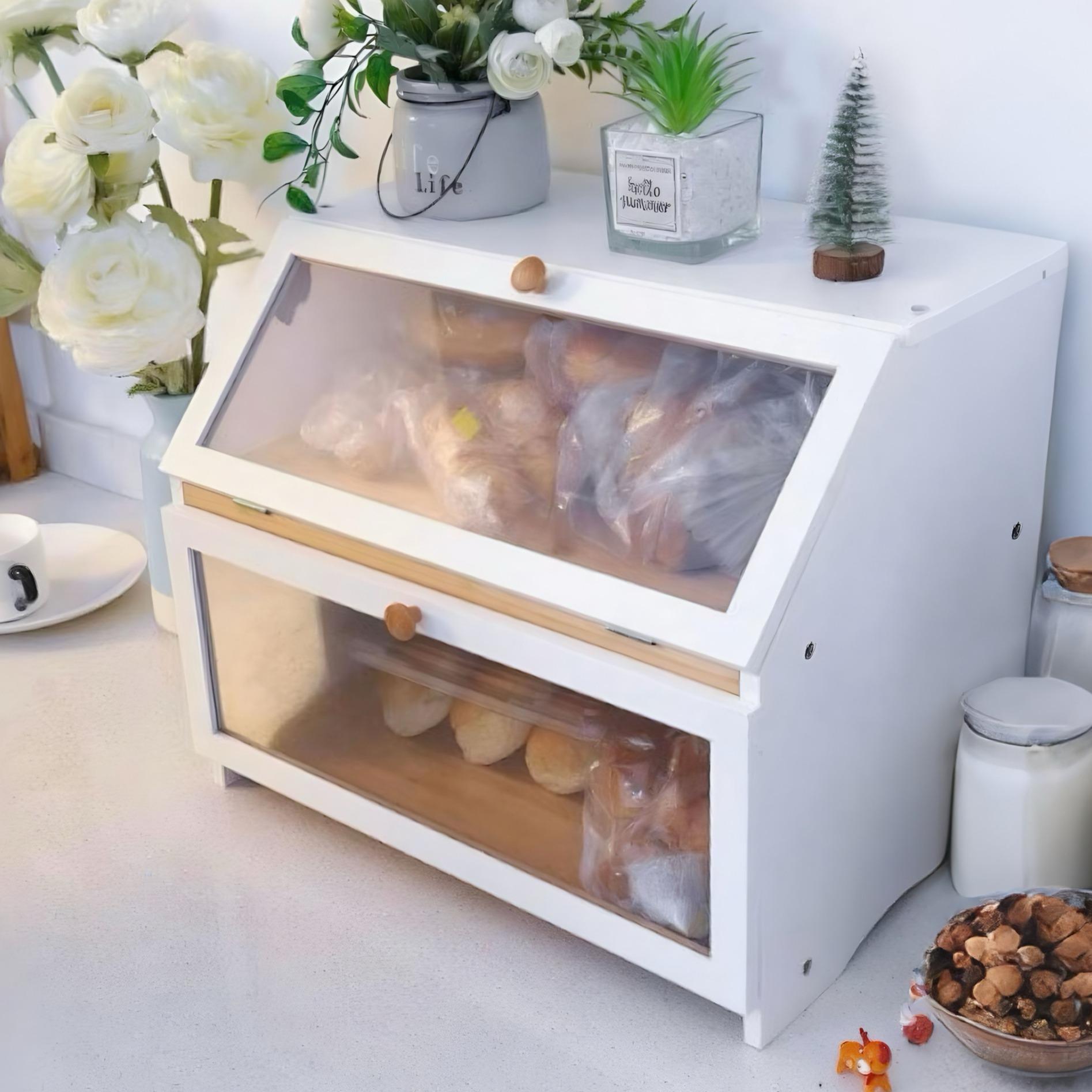 Kitchen Gadgets Storage - Двухслойная хлебница HOMEKOKO для кухонной столешницы,
