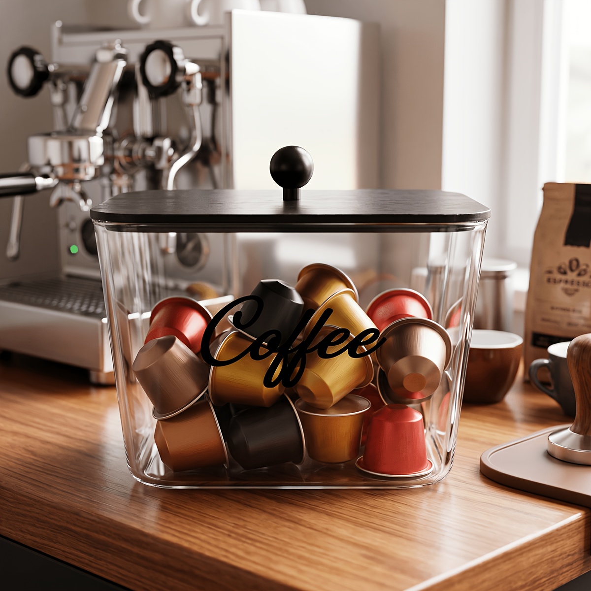 Kitchen Gadgets Organizer - Держатель для кофейных капсул с крышками,
