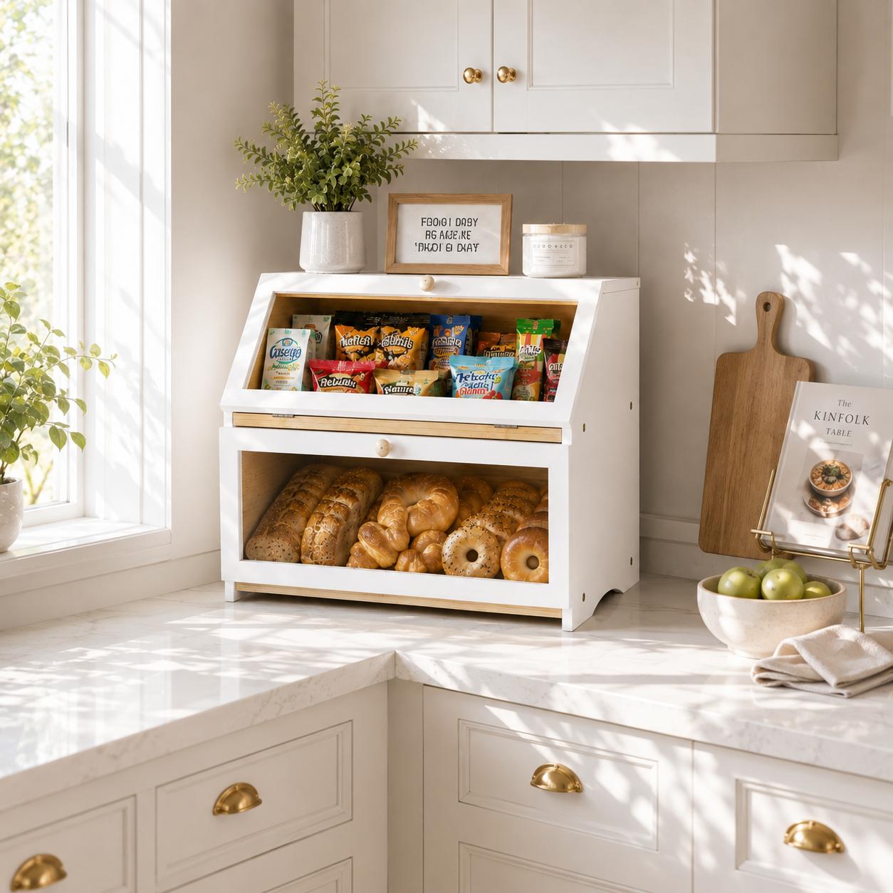 Двухслойная хлебница HOMEKOKO  – обзор и цена Kitchen Gadgets Storage