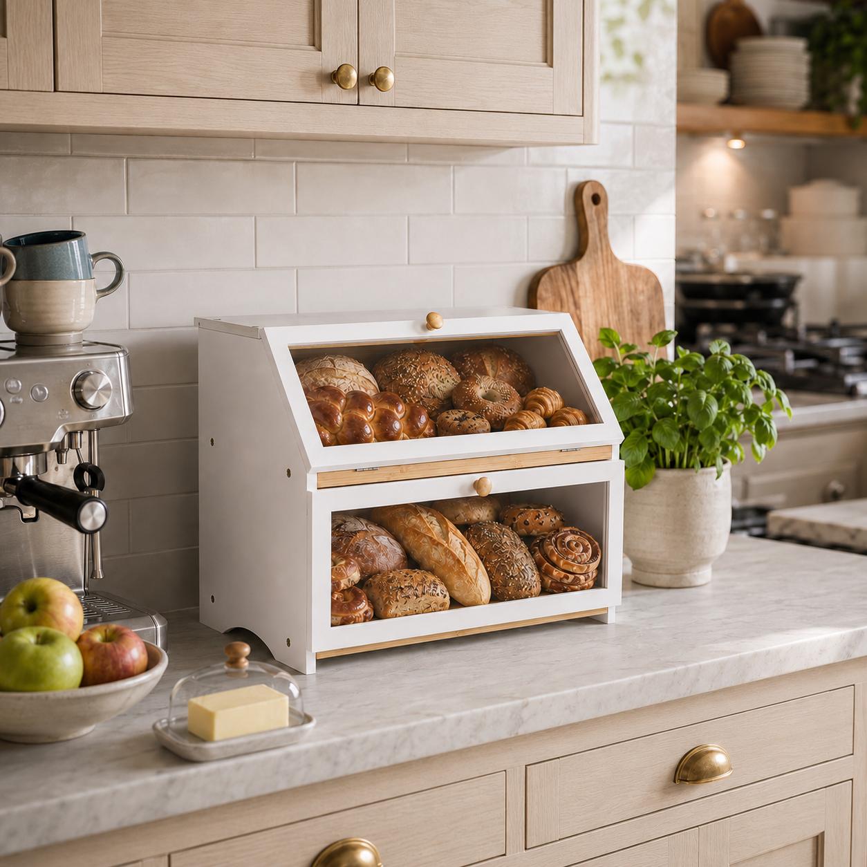 Двухслойная хлебница HOMEKOKO  – обзор и цена Kitchen Gadgets Storage