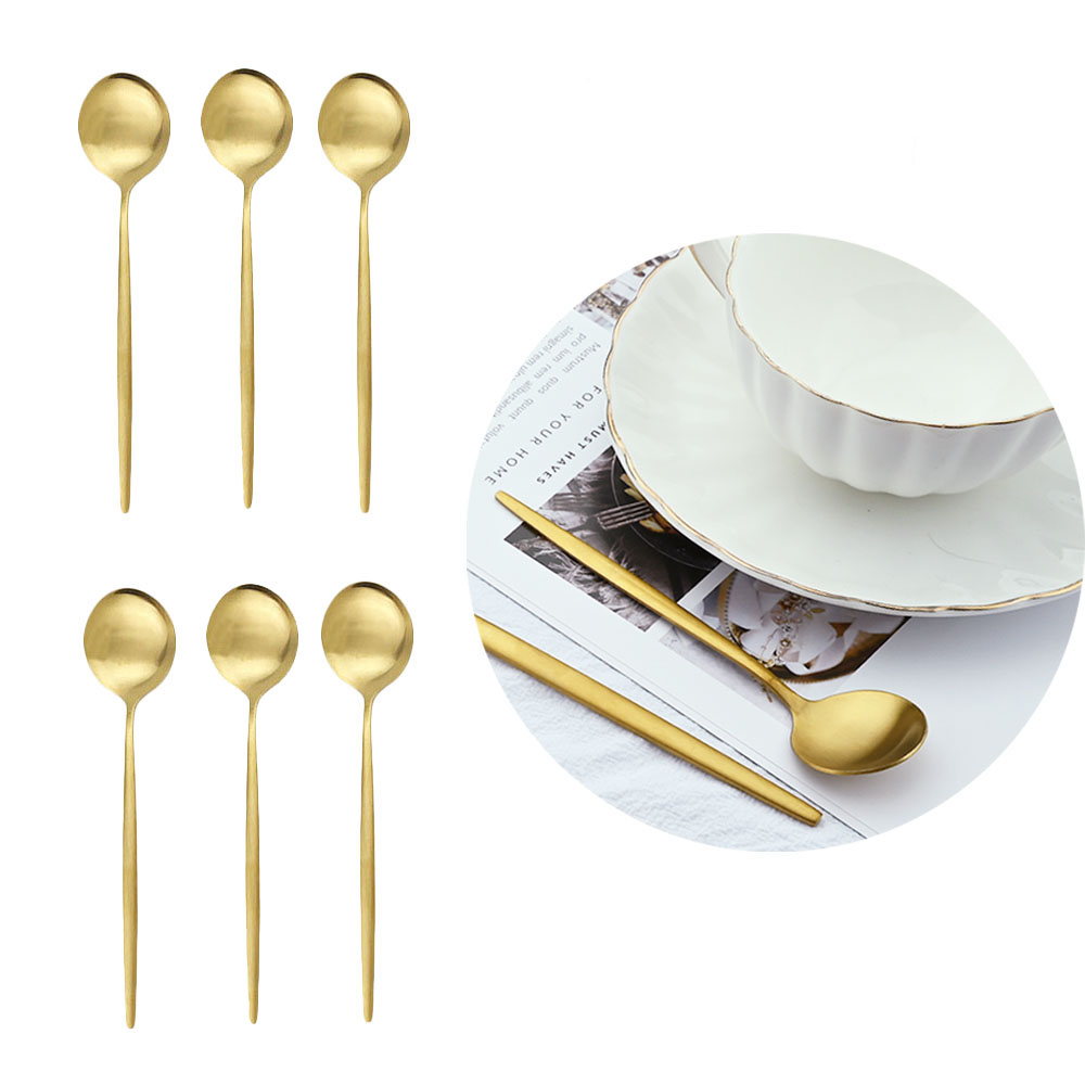 Набор матовых чайных ложек из  – обзор и цена Kitchen Gadgets Gold